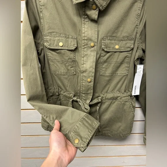 Sonoma Women's Utility Jacket in Olive - Picture 6 of 7